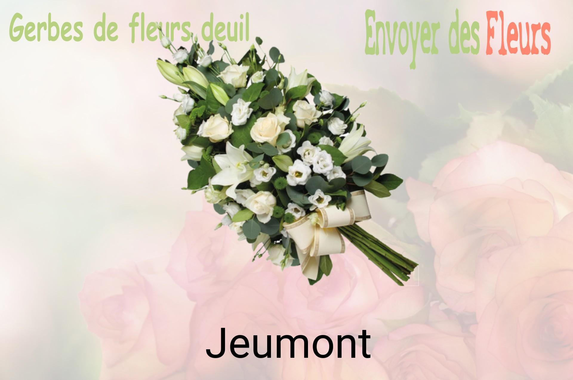 Gerbe de fleurs de deuil livrée à Jeumont